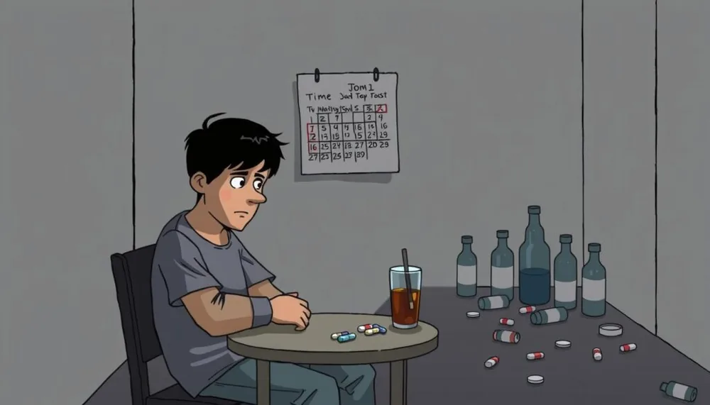 sinais dependência química