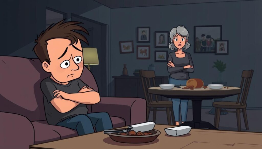 Dependência química e conflitos familiares frequentes