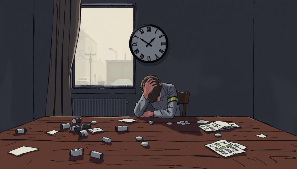 Dependência química e dificuldade de manter disciplina