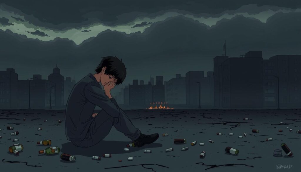 Dependência química e sensação de vazio constante