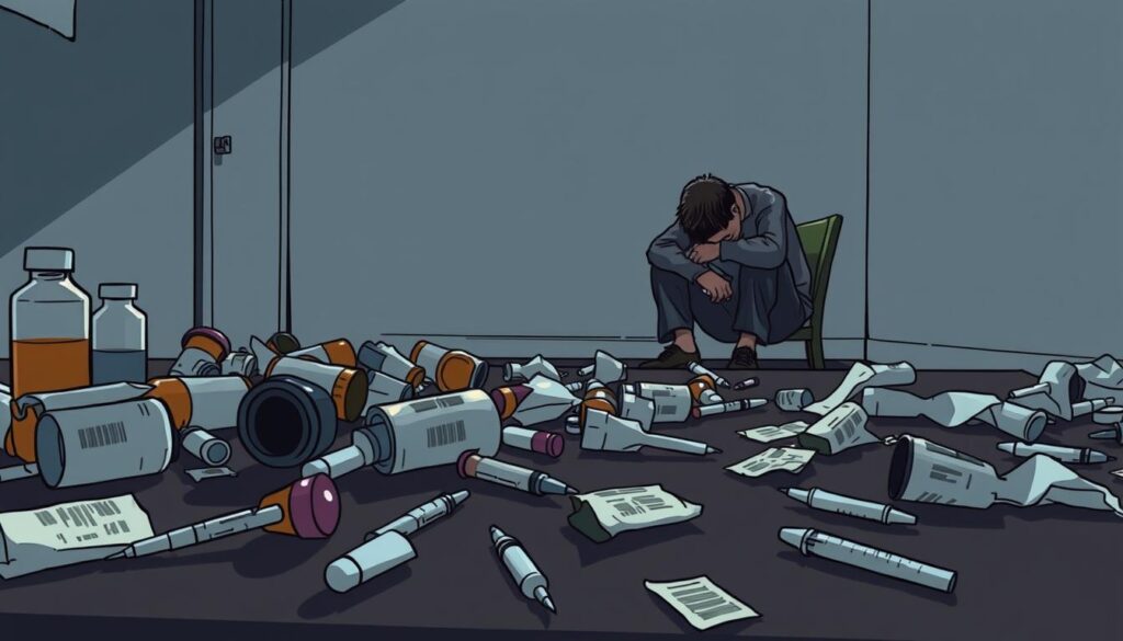 sinais de dependência química